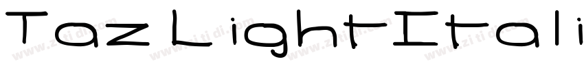 Taz LightItalic字体转换